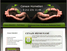 Tablet Screenshot of istanbulcenaze.com